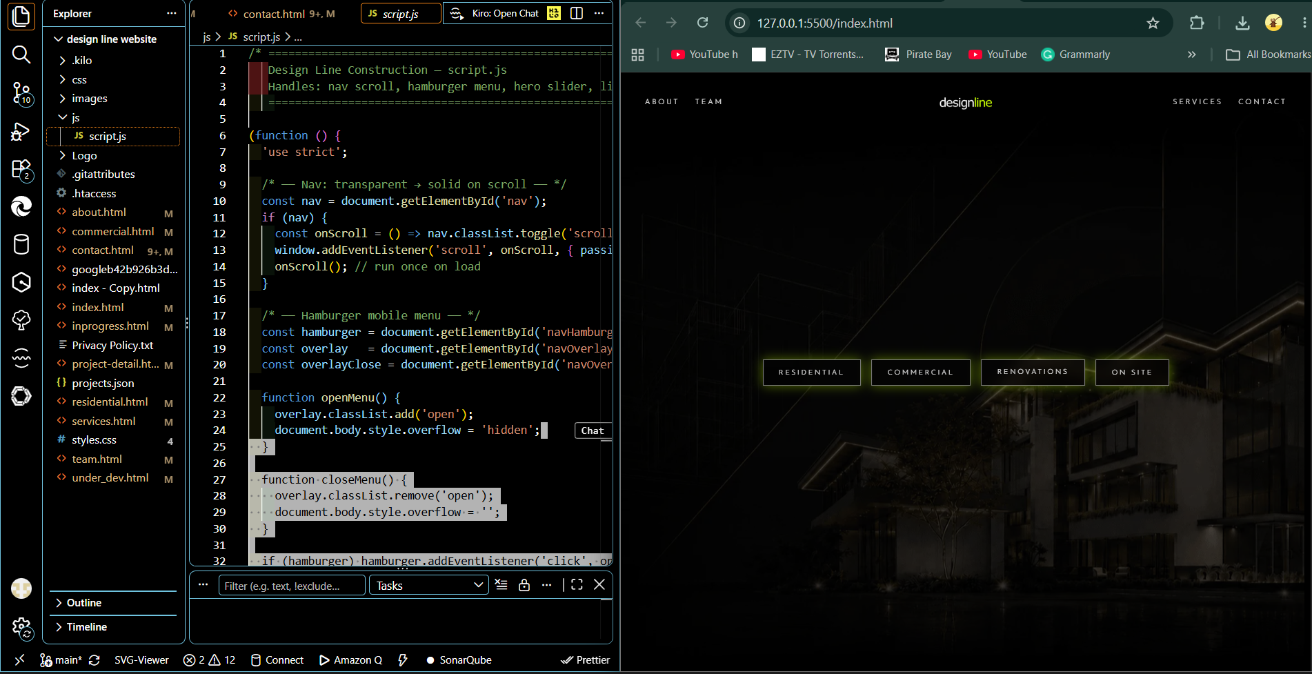 Responsive website design